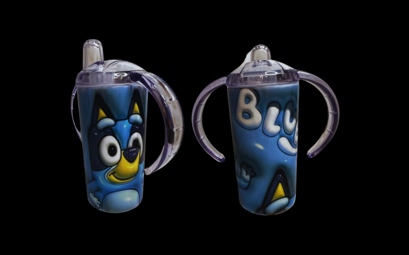 12oz. Sippy Cup--Blue Dog
