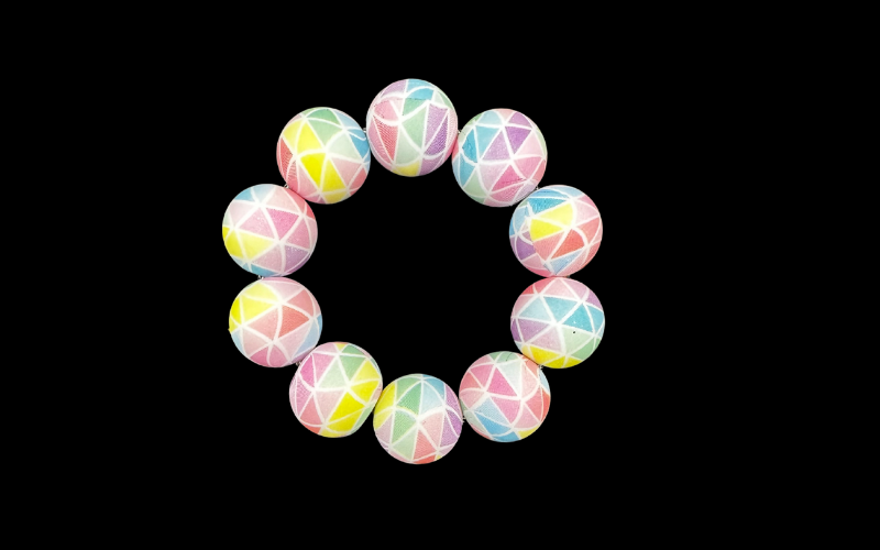 Tumbler Charm--Mosaic Colorful