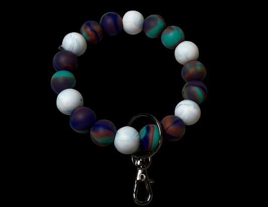 Bubble Keychain: Purple/Teal/White