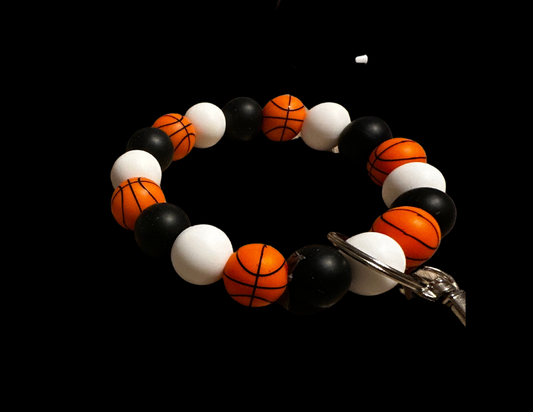 Bubble Keychain--Basketball