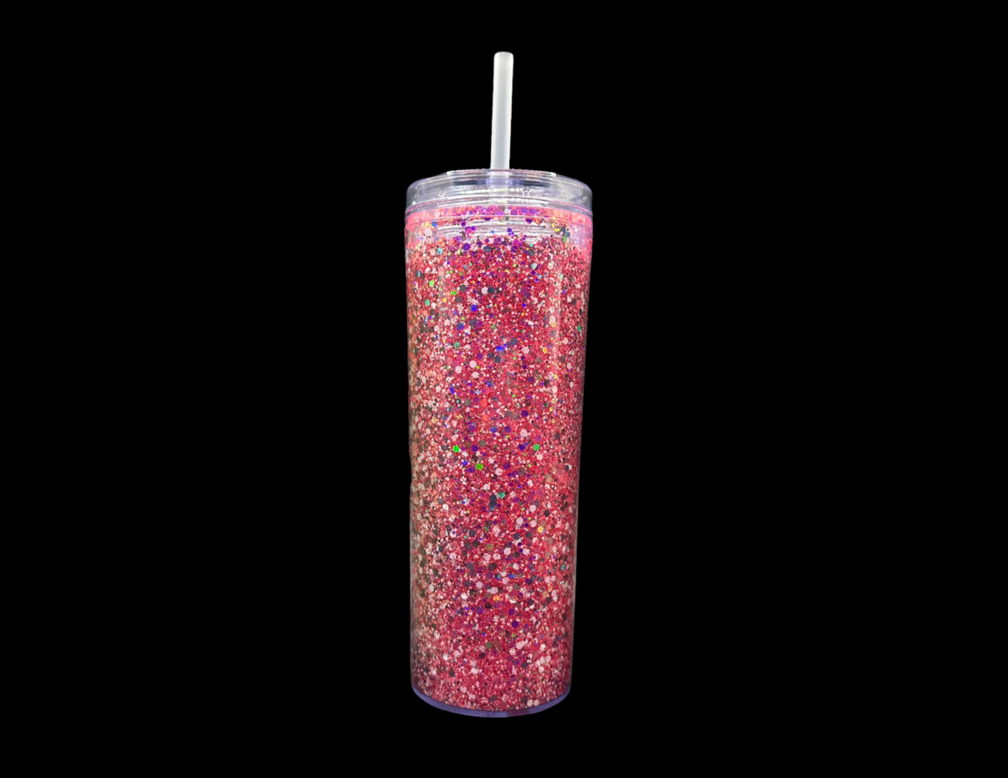 Snowglobe Tumbler: Fuschia Sparkle