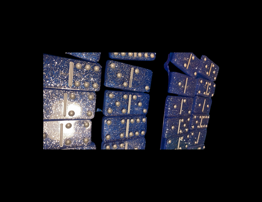 Dominoes: Deep Blue Glitter