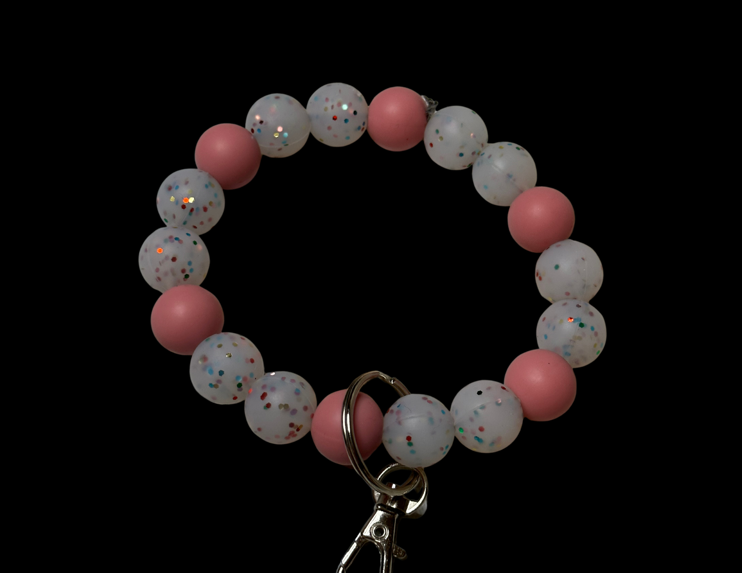 Bubble Keychain: Pink Confetti